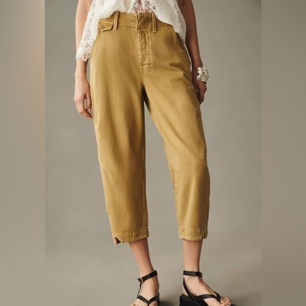 Pilcro Tapered Crop Chino Pants